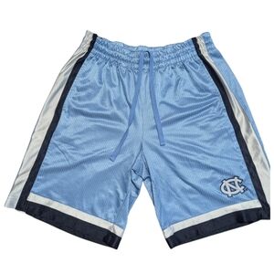 North Carolina Tar Heels Large Basketball Shorts Y2K Blue/White/Black Embroidery